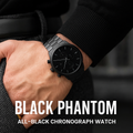 Black Phantom – All-Black Chronograph Watch