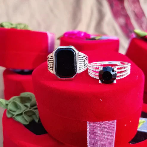 Matching Couple Rings – Romantic Promise Rings