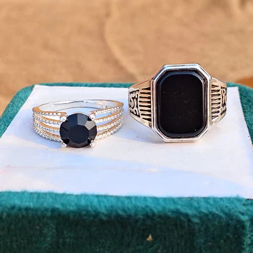 Matching Couple Rings – Romantic Promise Rings