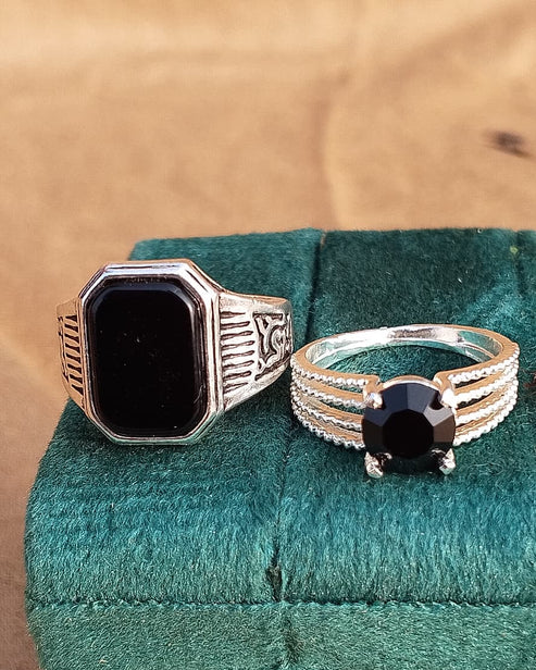 Matching Couple Rings – Romantic Promise Rings